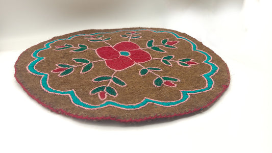 Hand-Embroidered Barak Fabric Coaster