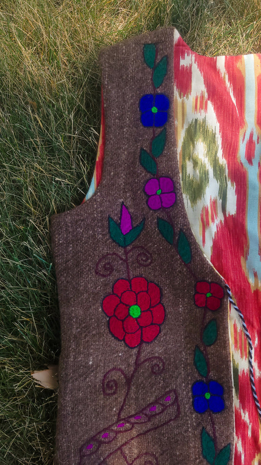 Women's Vest with Kravat Fabric Lining
